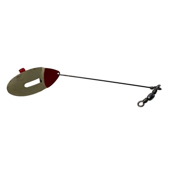 Spinner Bait Fishing Lure Tackle Red Beige u - Picture 1 of 5